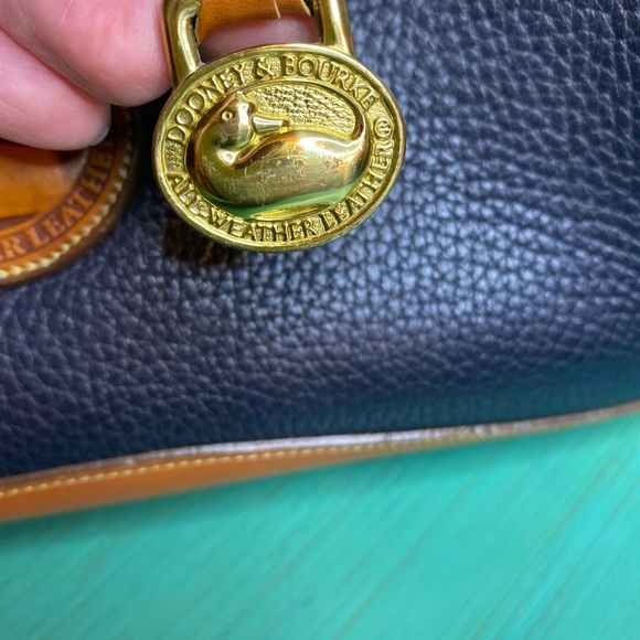Vintage Dooney and Bourke Blue Satchel - Picture 11 of 12